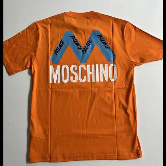 Palace Moschino Orange T-shirt men’s Size L New With Tags